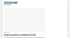 Desktop Screenshot of ceccsica.org